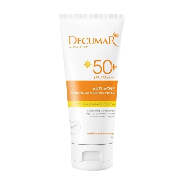 Nano THC Vitamin B3 SPF50+ Decumar 50g - Kem chống nắng ngừa mụn sáng da