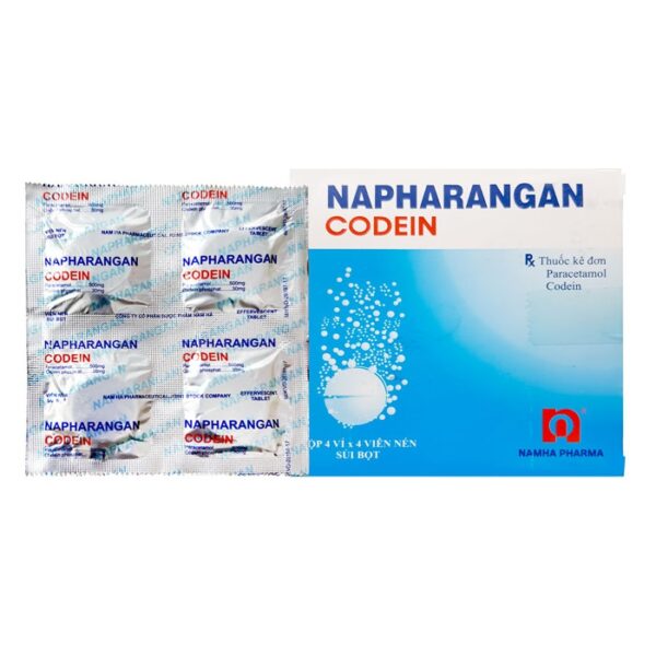 Thuốc Napharangan Codein, Hộp 16 viên