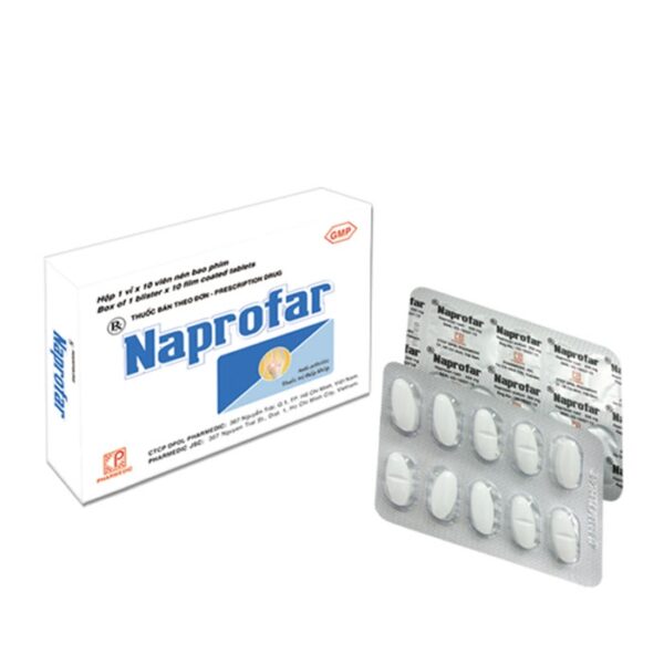 Pharmedic Naprofar 550mg, Hộp 10 viên