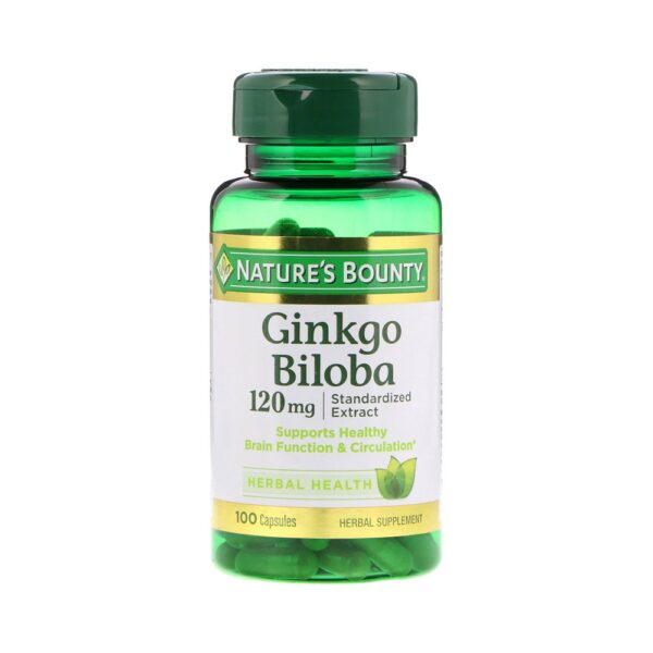 Tpbvsk bổ não Nature's Bounty Ginkgo Biloba 120mg, Chai 100 viên