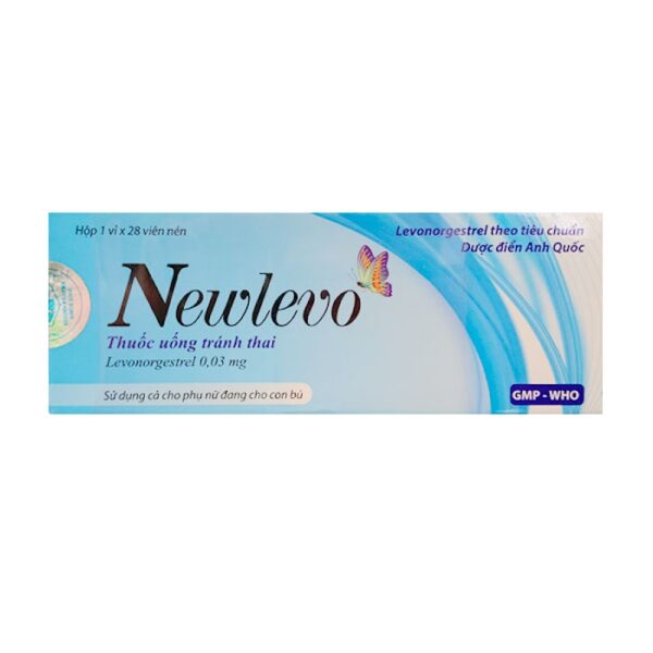 Newlevo 0.03mg Dược phẩm Ba Đình 1 vỉ x 28 viên