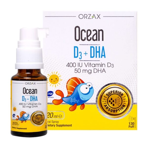 Ocean D3+DHA 20ml - Siro cho trẻ còi xương, chậm phát triển