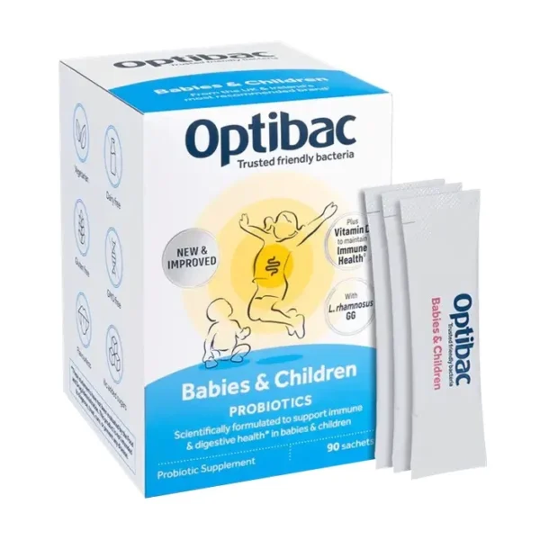 Optibac Babies Children 30 gói - Men vi sinh cho bé từ 0-12 tuổi