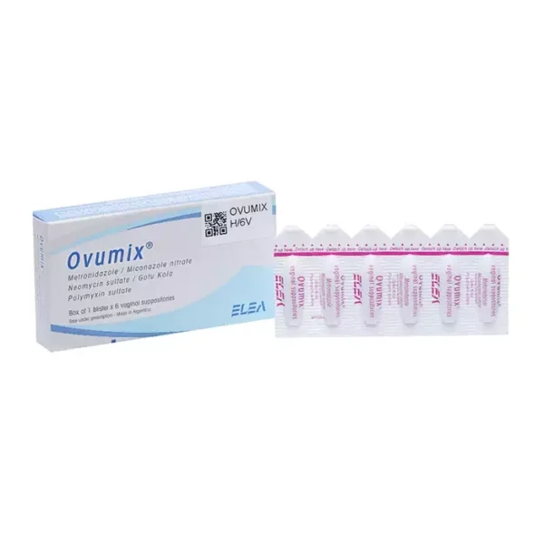 Ovumix Elea 1 vỉ x 6 viên - Điều trị viêm, nhiễm khuẩn âm đạo