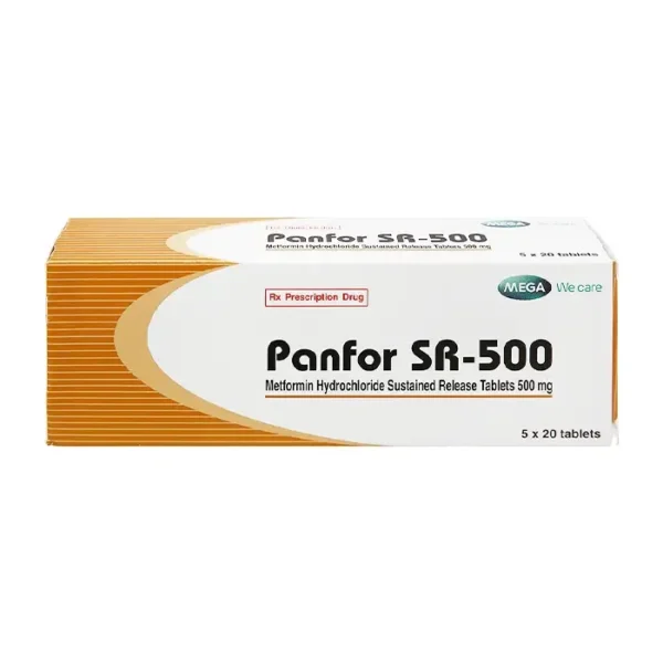 Panfor SR-500 Mega 5 vỉ x 10 viên - Điều trị đái tháo đường