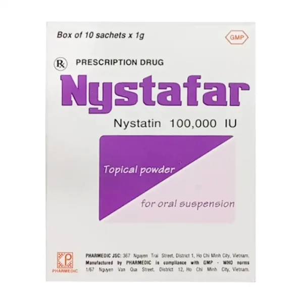 Pharmedic Nystafar, Hộp 10 gói