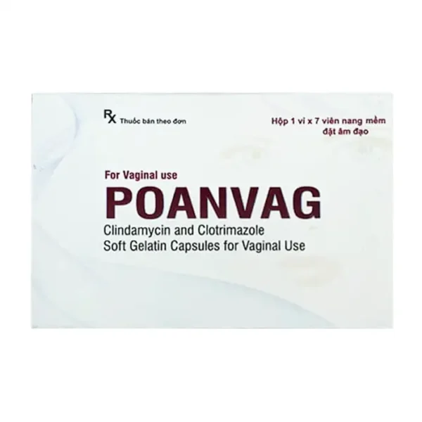 Poanvag Genova Laboratories 1 vỉ x 7 viên - Viên đặt âm đạo