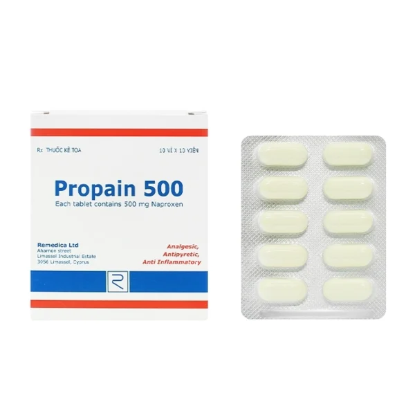 Propain 500mg Remedica 10 vỉ x 10 viên - Trị viêm khớp dạng thấp