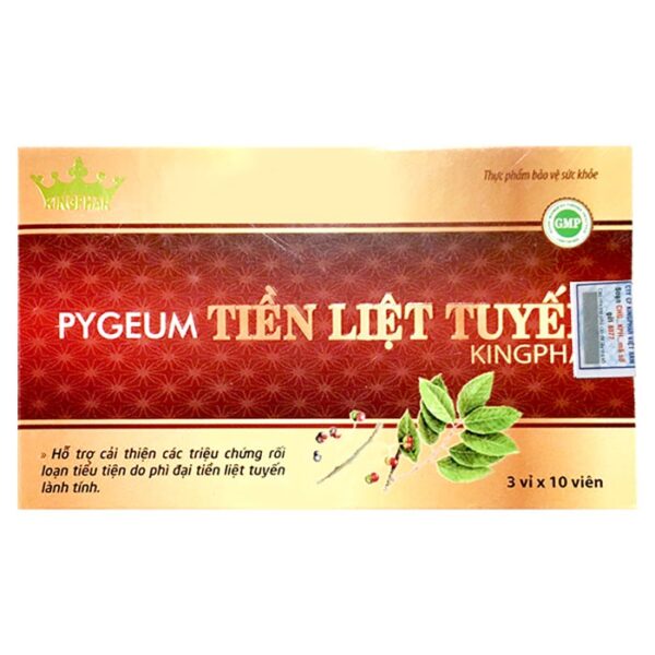 Pygeum Tiền Liệt Tuyến Kingphar | Hộp 30 viên