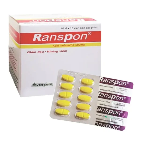 Ranspon 500mg Vacopharm, 10 vỉ x 10 viên