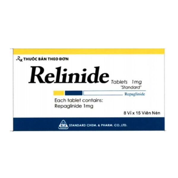 Relinide 1mg Standard 8 vỉ x 15 viên