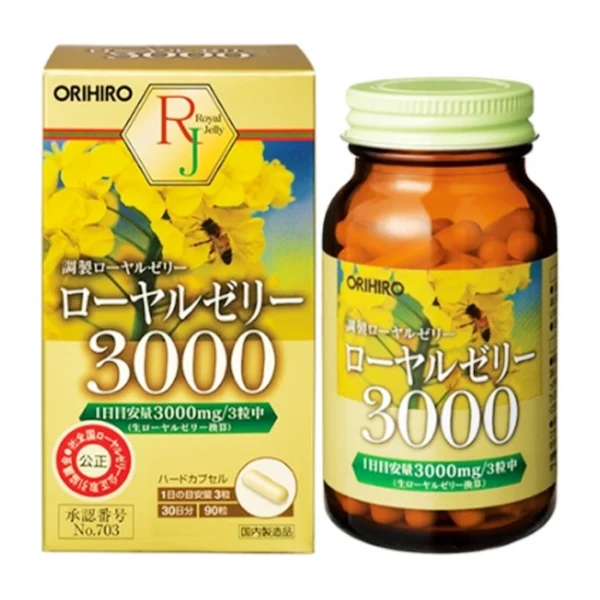 Royal Jelly 3000mg Orihiro 90 viên - Viên uống sữa ong chúa