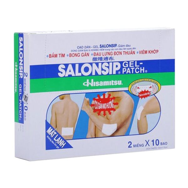 Salonsip Gel Patch Hisamitsu, 2 miếng x 10 bao