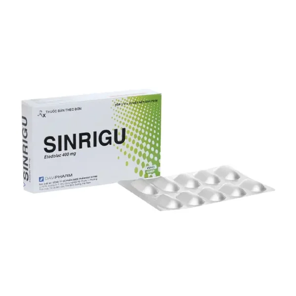 Sinrigu 400mg Davipharm 3 vỉ x 10 viên