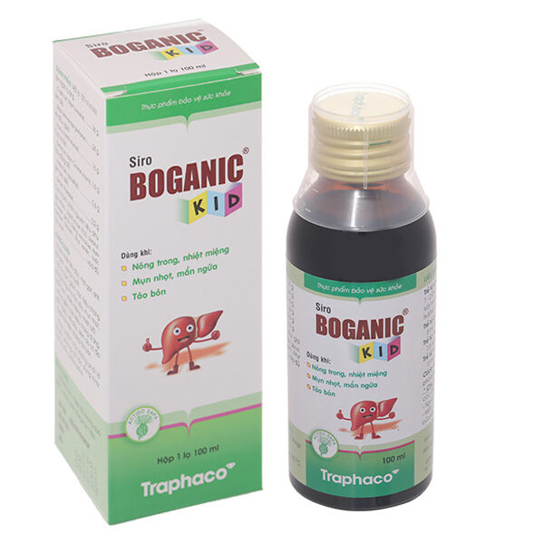 Siro Boganic Kid thanh nhiệt, giảm táo bón