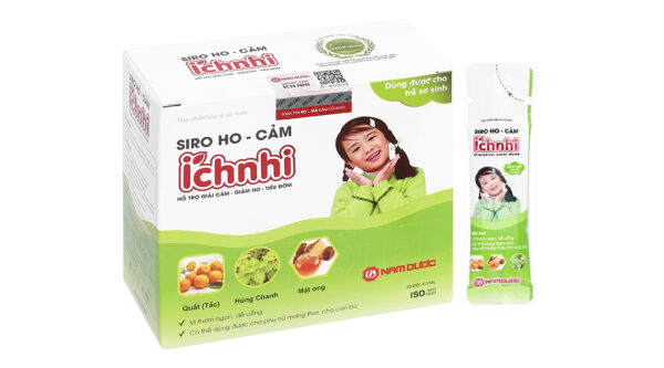 Siro ho cảm Ích Nhi hỗ trợ giảm ho, tăng đề kháng