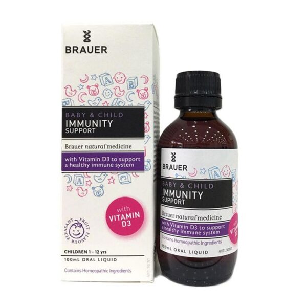 Siro tăng sức đề kháng Brauer Baby Child Immunity Support 100ml