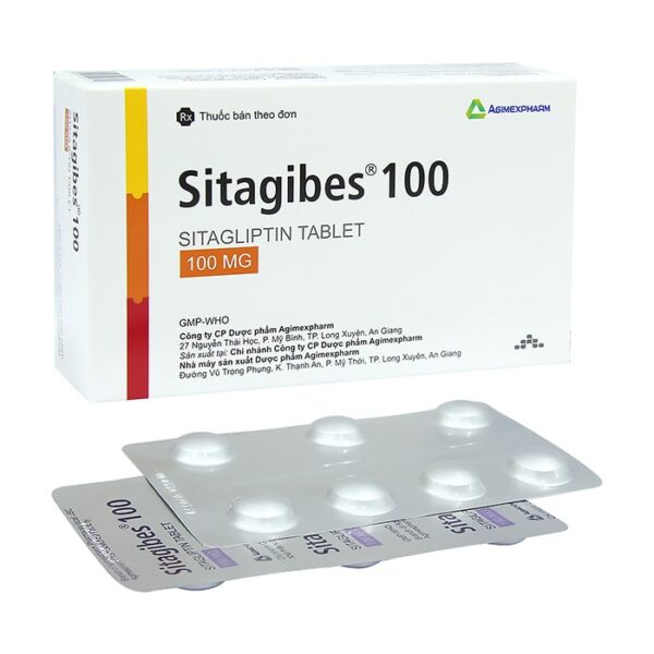 Sitagibes 100mg Agimexpharm 4 vỉ x 7 viên