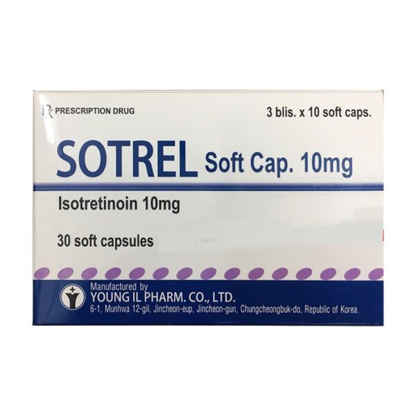 Sotrel 10mg giúp trị mụn trứng cá