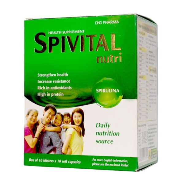 Spivital Nutri DHG 10 vỉ x 10 viên - Viên uống tăng cường sức khỏe