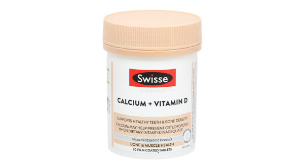 Swisse Ultiboost Calcium + Vitamin D giúp xương chắc khỏe