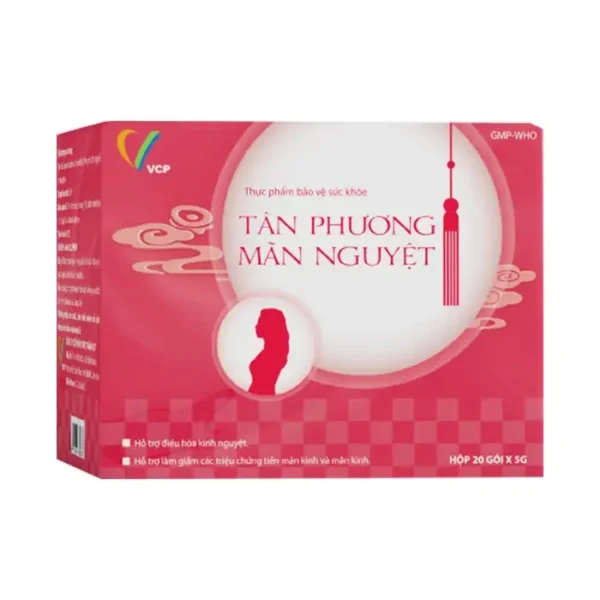 Tân Phương Mãn Nguyệt VCP 20 gói x 5g - Hỗ trợ điều hoà kinh nguyệt