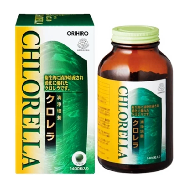 Tảo lục Chlorella Orihiro 1400 viên - Hỗ trợ bảo vệ tim mạch