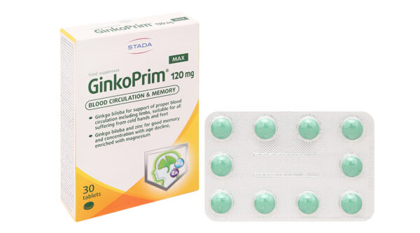 GinkoPrim Max 120mg giúp tăng cường tuần hoàn não