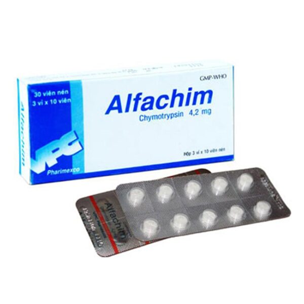 Thuốc Alphachim 4,2mg, Hộp 500 viên