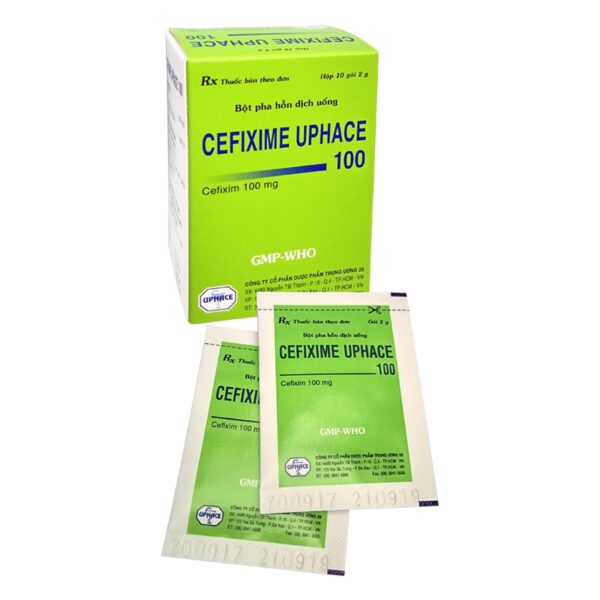 Thuốc CEFIXIME UPHACE 100mg TW25, Hộp 10 gói