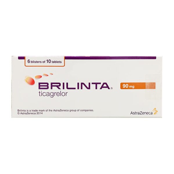 Thuốc chống đông Brilinta Ticagrelor 90mg, Hộp 60 viên