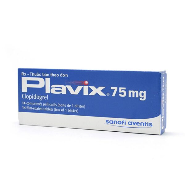 Plavix 75mg Sanofi, Hộp 14 viên