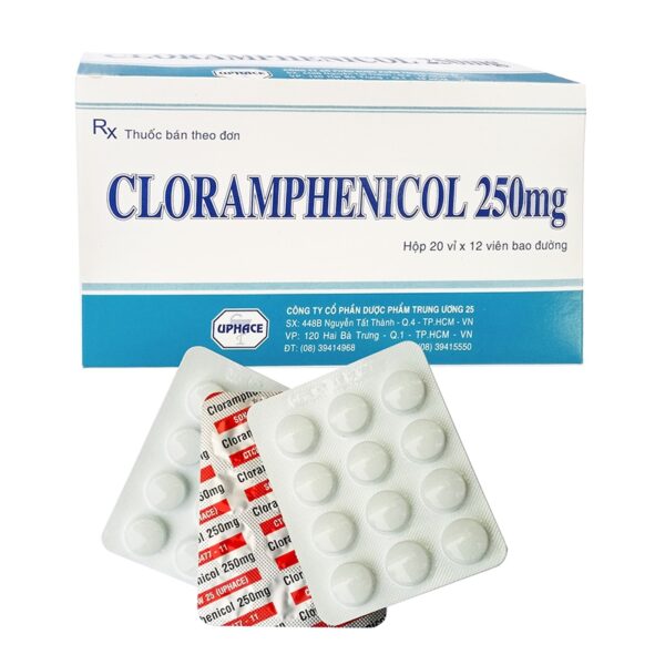 Thuốc CLORAMPHENICOL 250mg TW25, Hộp 240 viên