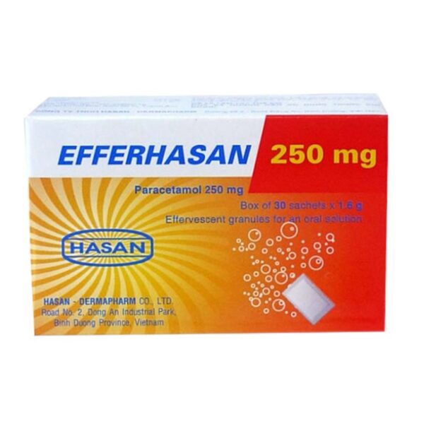 Effer Hasan 250mg, Hộp 30 gói