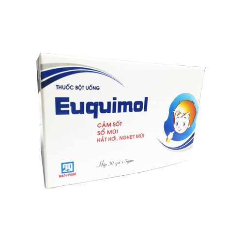 Thuốc Euquimol Nadyphar, Hộp 30 gói