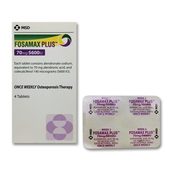 Thuốc Fosamax Plus 70mg/5600IU, Hộp 4 viên