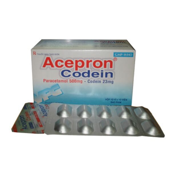 VPC Acepron Codein 500mg, Hộp 100 viên