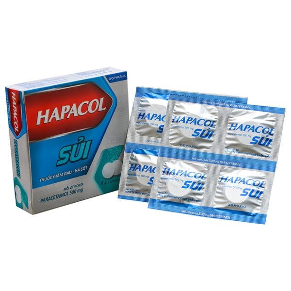 Viên sủi  hạ sốt DHG Hapacol 500mg