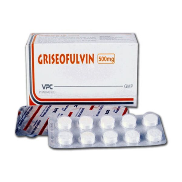 VPC Griseofulvin 500mg, Hộp 100 viên