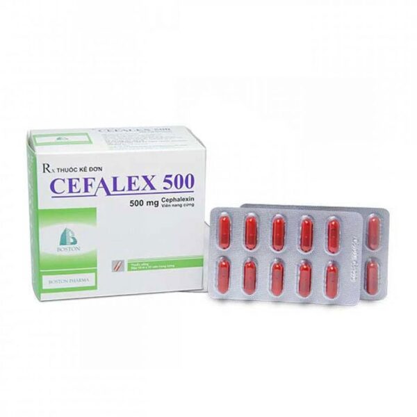 Cefalex 500mg Boston, Hộp 100 viên