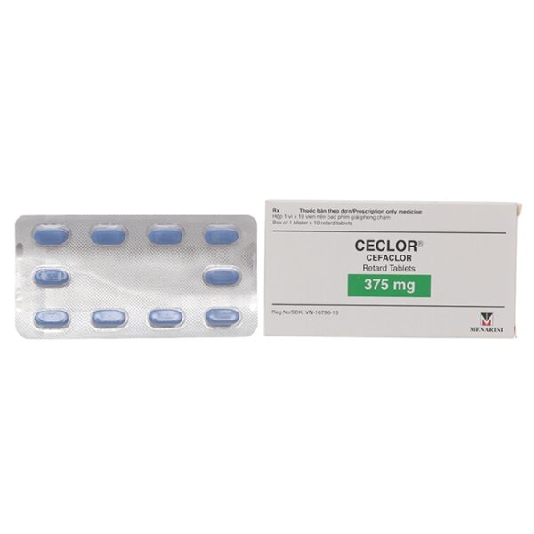 Thuốc kháng sinh Menarini Ceclor 375mg