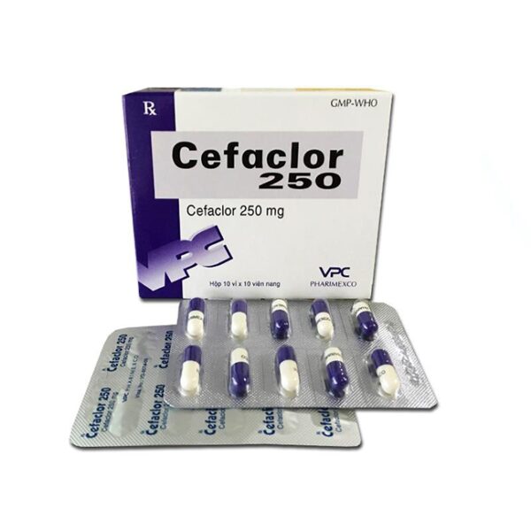 VPC Cefaclor 250mg, Hộp 100 viên