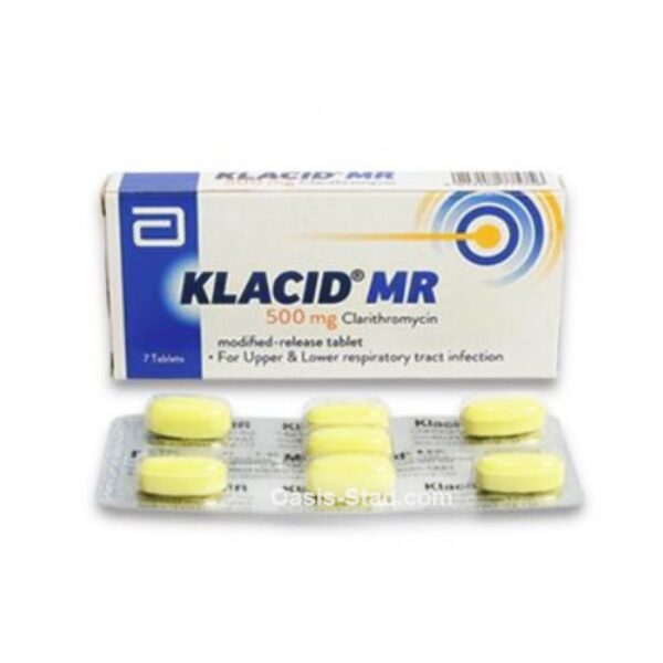 Klacid MR 500mg Abbott, Hộp 1 vỉ x 5 viên