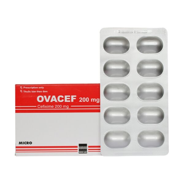 Thuốc kháng sinh OVACEF 200  Cefixime 200mg | Micro India