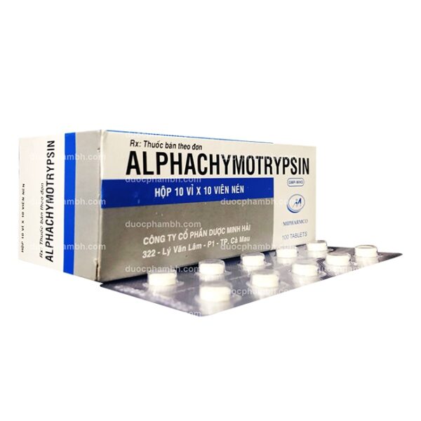 Thuốc kháng viêm ALPHACHYMOTRYPSIN - Alphachymotrypsin 4200UI