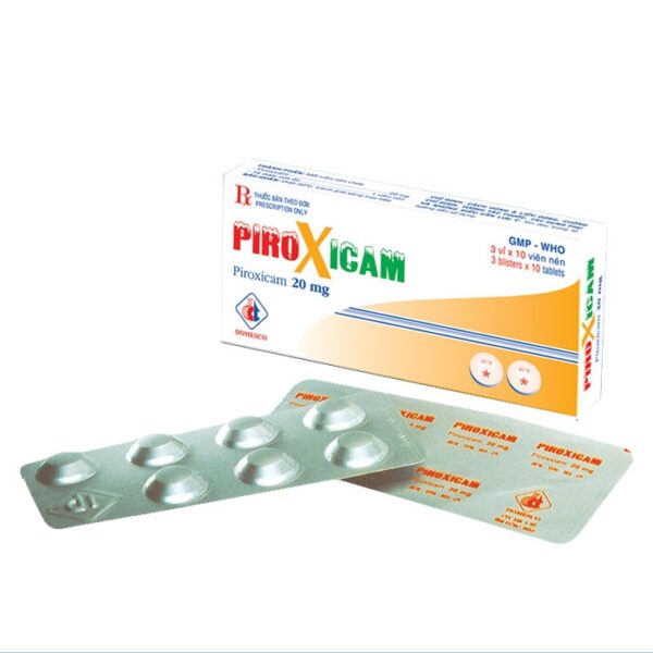 Thuốc kháng viêm Piroxicam 20mg 30 viên Domesco