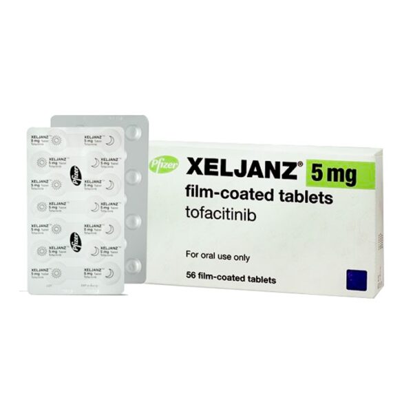 Thuốc kháng viêm Xeljanz Tofacitinib 5mg, Hộp 56 viên