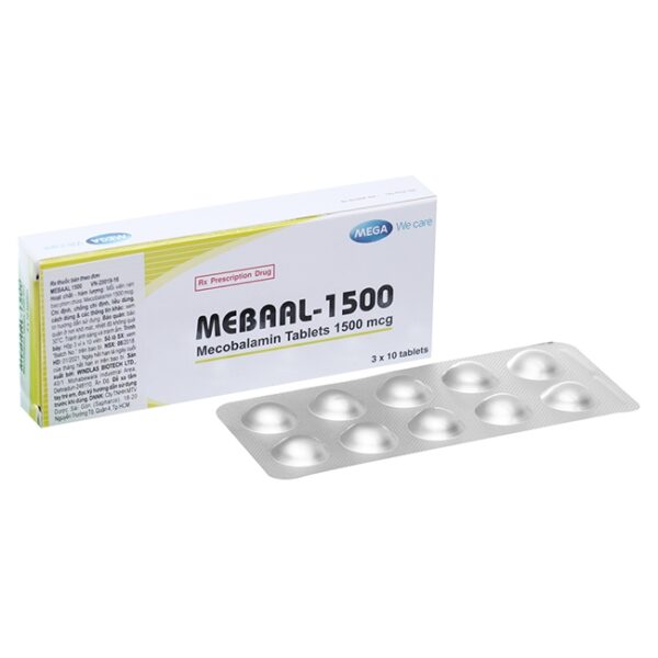 Thuốc Mebaal 1500mcg, Hộp 30 viên