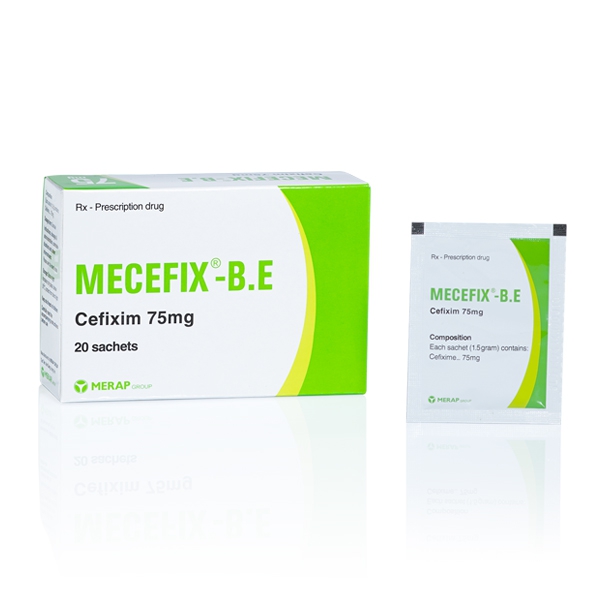 Thuốc Mecefix B.E 75mg, Hộp 20 gói