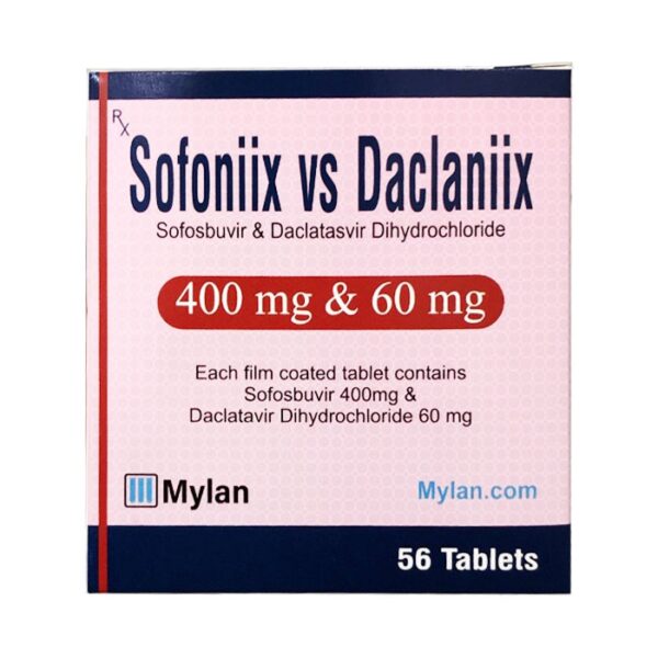 Sofoniix VS Daclaniix 400mg/60mg Mylan , Hộp 56 viên